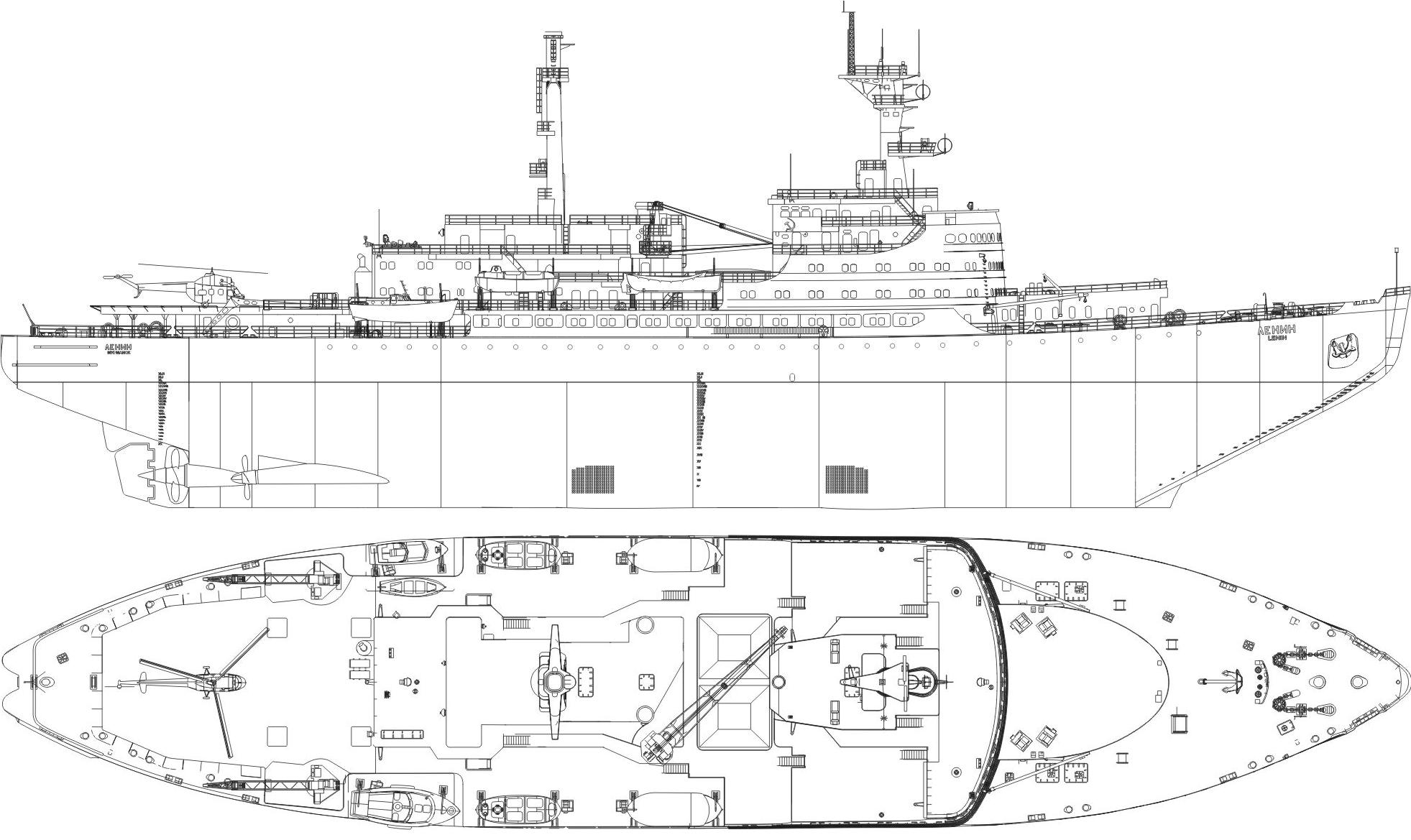 Чертежи ледокола лидер